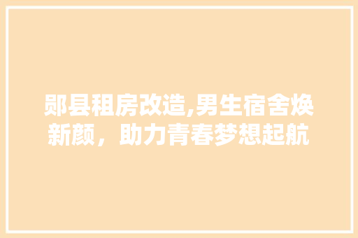 郧县租房改造,男生宿舍焕新颜，助力青春梦想起航