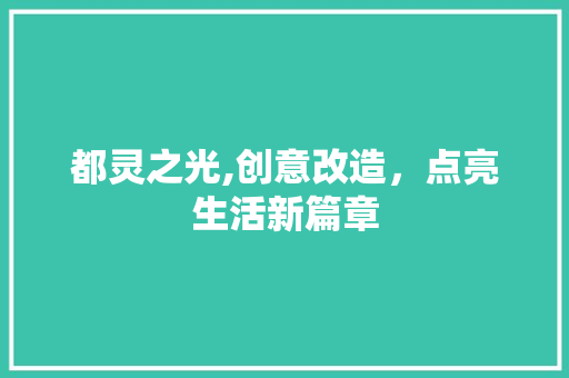 都灵之光,创意改造，点亮生活新篇章