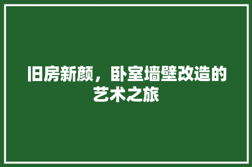 旧房新颜，卧室墙壁改造的艺术之旅