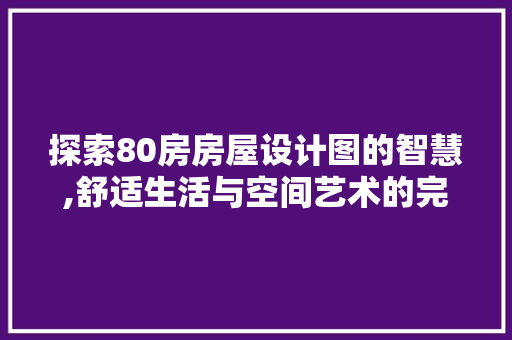 探索80房房屋设计图的智慧,舒适生活与空间艺术的完美融合