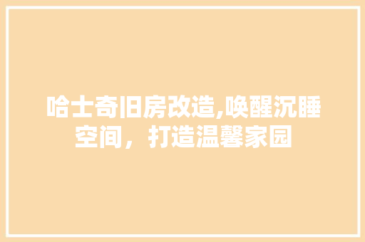 哈士奇旧房改造,唤醒沉睡空间，打造温馨家园