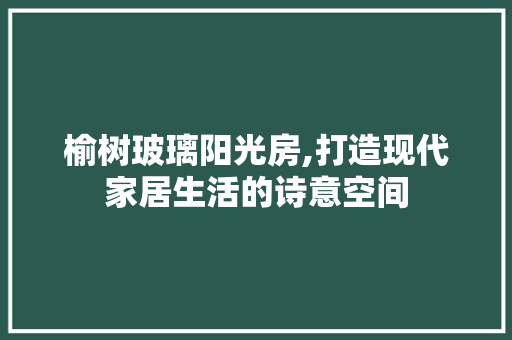 榆树玻璃阳光房,打造现代家居生活的诗意空间