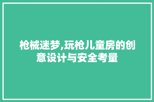 枪械迷梦,玩枪儿童房的创意设计与安全考量