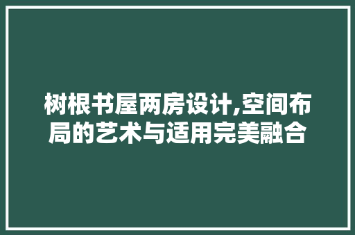 树根书屋两房设计,空间布局的艺术与适用完美融合