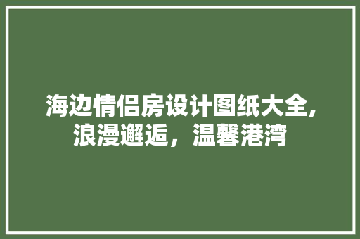 海边情侣房设计图纸大全,浪漫邂逅，温馨港湾