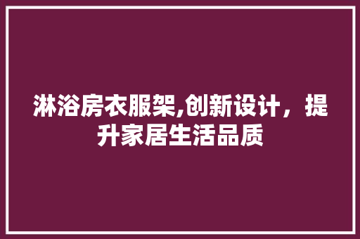 淋浴房衣服架,创新设计，提升家居生活品质
