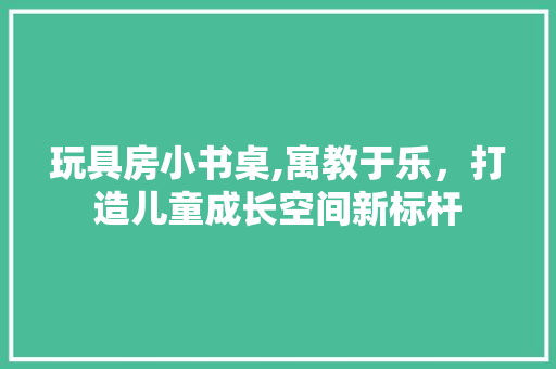玩具房小书桌,寓教于乐，打造儿童成长空间新标杆