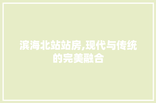 滨海北站站房,现代与传统的完美融合