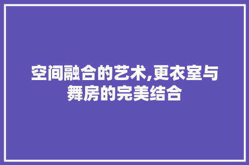 空间融合的艺术,更衣室与舞房的完美结合