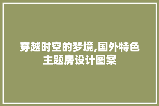 穿越时空的梦境,国外特色主题房设计图案