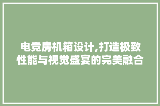 电竞房机箱设计,打造极致性能与视觉盛宴的完美融合