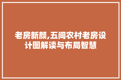 老房新颜,五间农村老房设计图解读与布局智慧