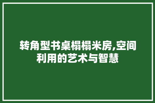 转角型书桌榻榻米房,空间利用的艺术与智慧