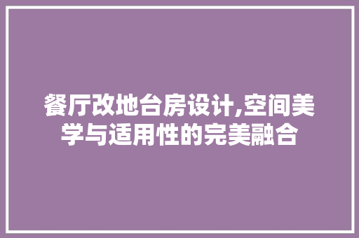 餐厅改地台房设计,空间美学与适用性的完美融合