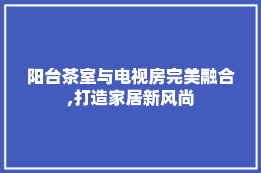 阳台茶室与电视房完美融合,打造家居新风尚
