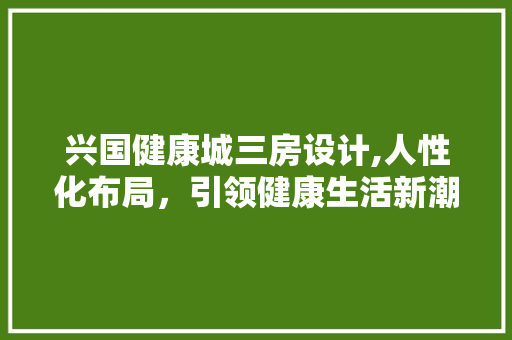 兴国健康城三房设计,人性化布局，引领健康生活新潮流