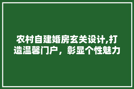 农村自建婚房玄关设计,打造温馨门户，彰显个性魅力