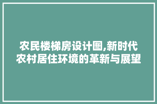 农民楼梯房设计图,新时代农村居住环境的革新与展望