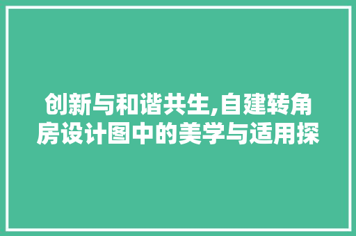 创新与和谐共生,自建转角房设计图中的美学与适用探索