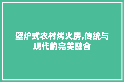 壁炉式农村烤火房,传统与现代的完美融合