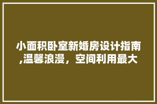小面积卧室新婚房设计指南,温馨浪漫，空间利用最大化