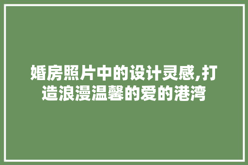 婚房照片中的设计灵感,打造浪漫温馨的爱的港湾