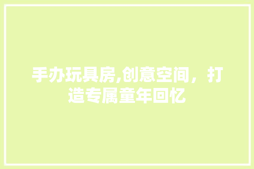 手办玩具房,创意空间，打造专属童年回忆