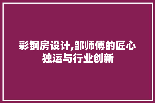 彩钢房设计,邹师傅的匠心独运与行业创新