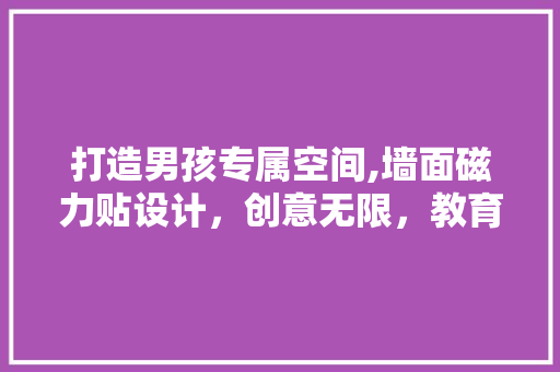 打造男孩专属空间,墙面磁力贴设计，创意无限，教育先行