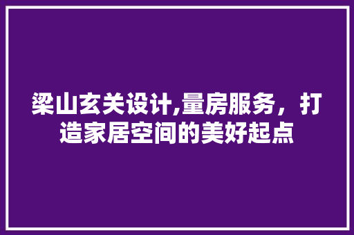 梁山玄关设计,量房服务，打造家居空间的美好起点
