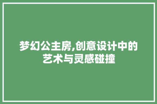 梦幻公主房,创意设计中的艺术与灵感碰撞