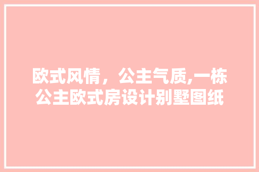欧式风情，公主气质,一栋公主欧式房设计别墅图纸