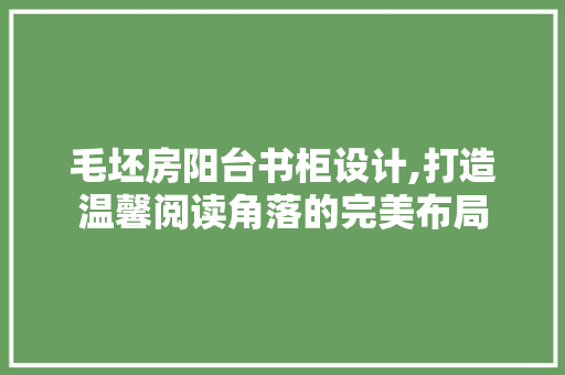 毛坯房阳台书柜设计,打造温馨阅读角落的完美布局
