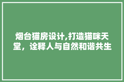 烟台猫房设计,打造猫咪天堂，诠释人与自然和谐共生