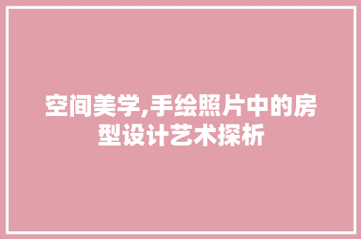 空间美学,手绘照片中的房型设计艺术探析