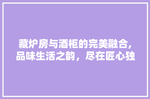 藏炉房与酒柜的完美融合,品味生活之韵，尽在匠心独运