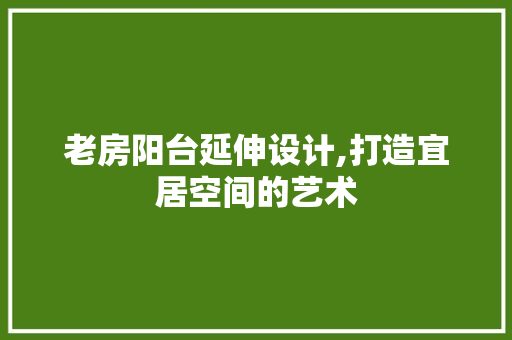 老房阳台延伸设计,打造宜居空间的艺术