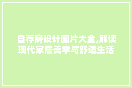 自荐房设计图片大全,解读现代家居美学与舒适生活
