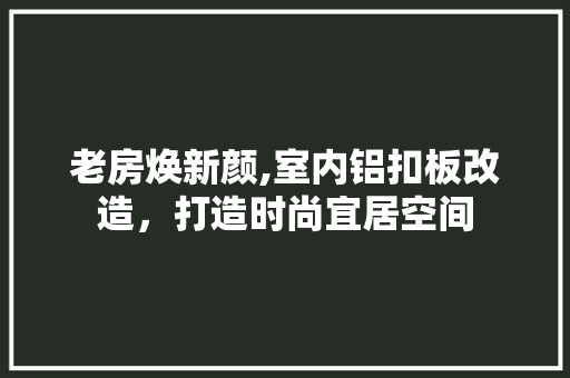 老房焕新颜,室内铝扣板改造，打造时尚宜居空间