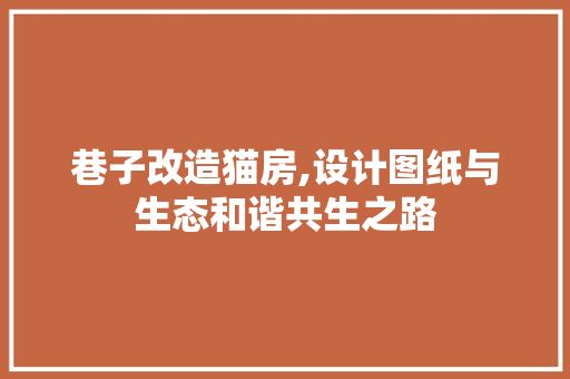 巷子改造猫房,设计图纸与生态和谐共生之路