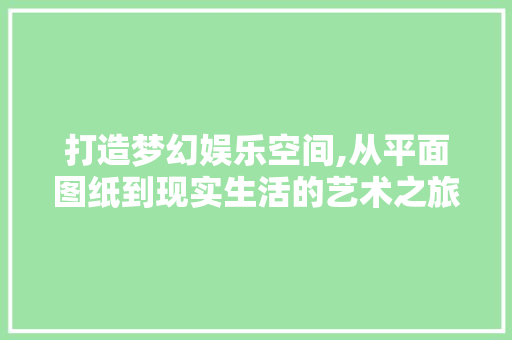 打造梦幻娱乐空间,从平面图纸到现实生活的艺术之旅
