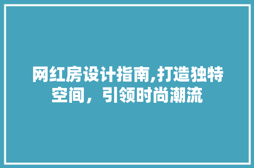 网红房设计指南,打造独特空间，引领时尚潮流