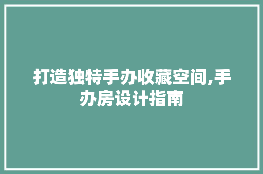 打造独特手办收藏空间,手办房设计指南