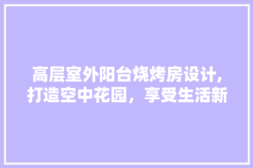 高层室外阳台烧烤房设计,打造空中花园，享受生活新境界
