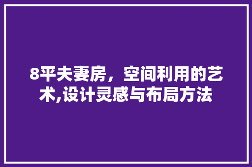 8平夫妻房，空间利用的艺术,设计灵感与布局方法