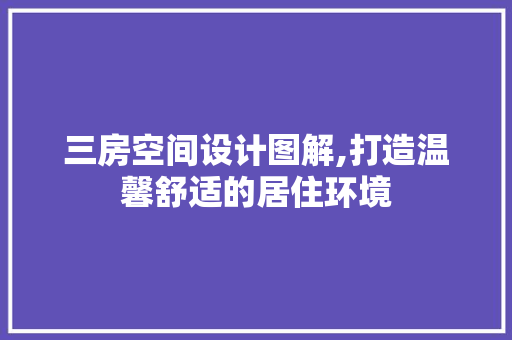 三房空间设计图解,打造温馨舒适的居住环境