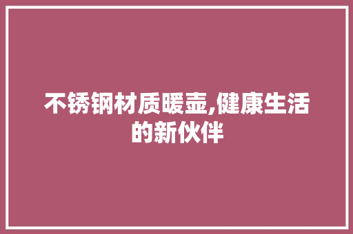不锈钢材质暖壶,健康生活的新伙伴