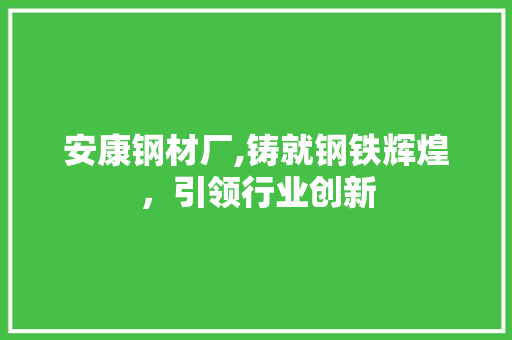 安康钢材厂,铸就钢铁辉煌，引领行业创新