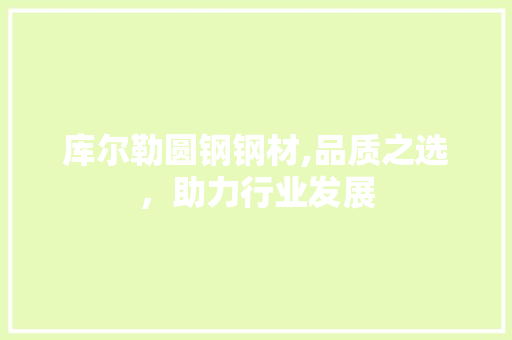 库尔勒圆钢钢材,品质之选，助力行业发展