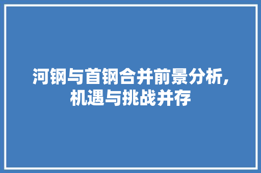 河钢与首钢合并前景分析,机遇与挑战并存